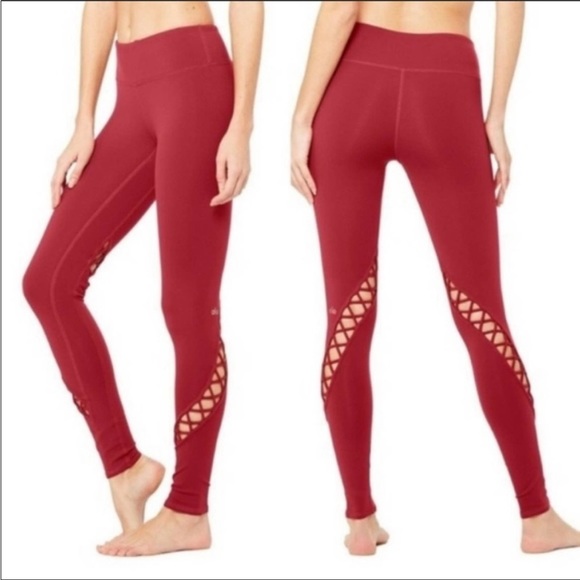 Alo Yoga Criss Cross Cutout Full Length Leggings - Picture 4 of 12